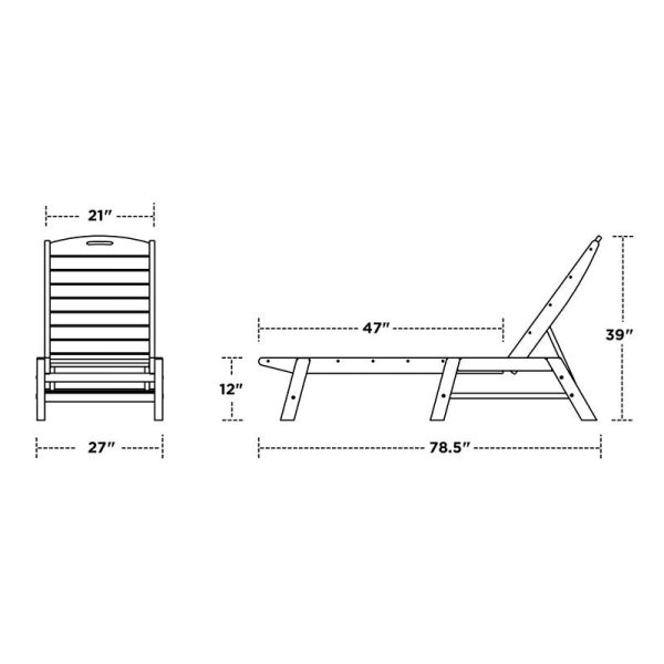 Nautical 78.5   Long Reclining Single Chaise 4912RR For Cheap - Image 2