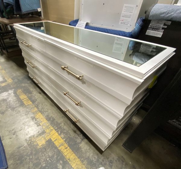 Cloud White Crawford 6 Drawer Double Dresser Online Hot Sale - Image 5