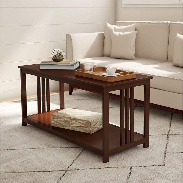Lavish Home Brown 2 Tier Sofa Table 4963RR Supply