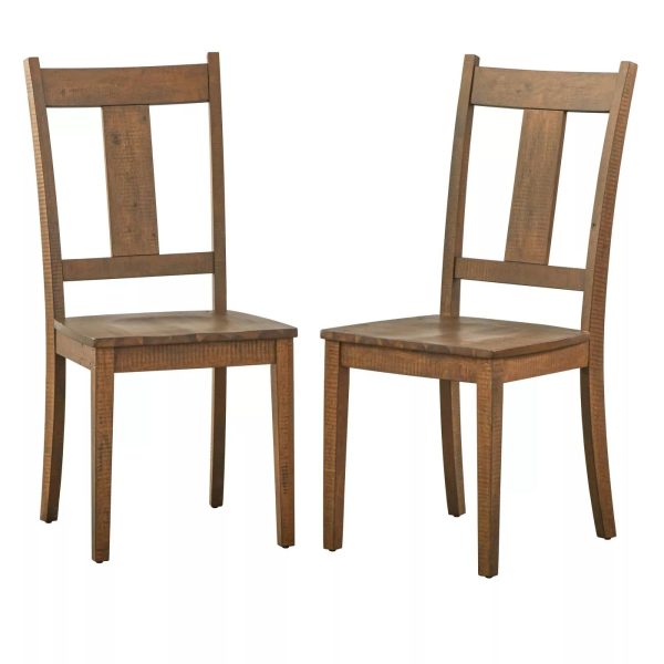 Set of 2 Athens Dining Chairs Walnut - Lifestorey 2138CDR Online now - Image 2