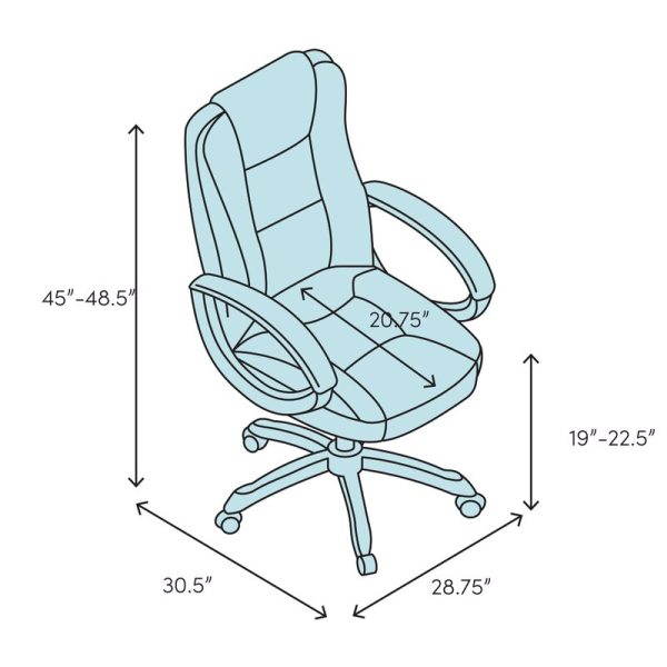 Betancourt  MobileArm  Genuine Leather Executive Chair 4836RR For Cheap - Image 2