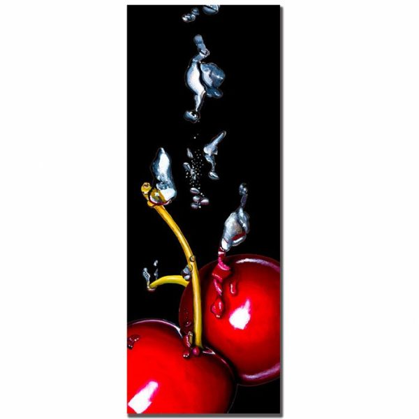 Cherry Splash  by Roderick Stevens Photographic Print on Wrapped Canvas 2166CDR Fashion