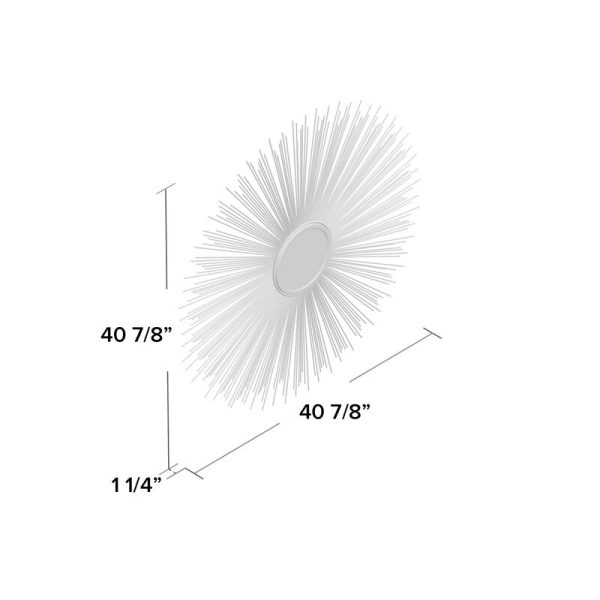 Silver Jarrod Sunburst Accent Mirror 1380AH Online Sale - Image 3
