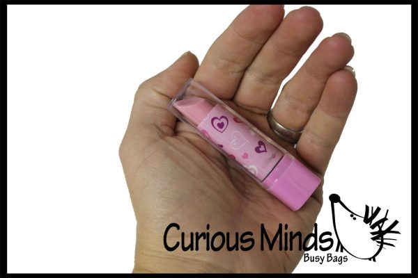 LAST CHANCE - LIMITED STOCK  - Cute and Functional Lipstick Erasers - Twist Up Eraser -  Adorable Girl Novelty Prize on Sale