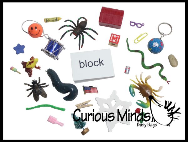 LAST CHANCE - LIMITED STOCK - SALE Montessori Alphabet Objects - BLENDS Word Mini Objects with Word Cards Cheap - Image 2