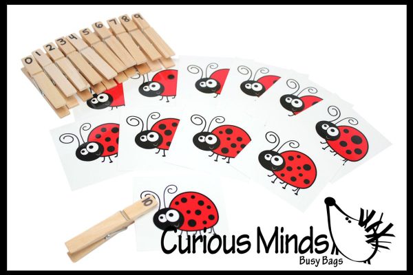 PDF FILE - YOU PRINT - Number Match Busy bag - Dinosaur or Ladybugs For Discount - Image 2