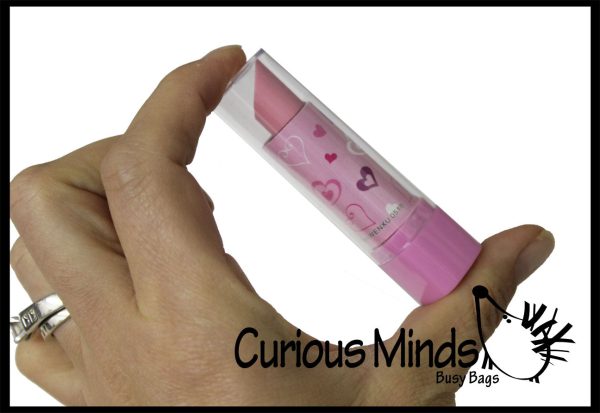 LAST CHANCE - LIMITED STOCK  - Cute and Functional Lipstick Erasers - Twist Up Eraser -  Adorable Girl Novelty Prize on Sale - Image 2