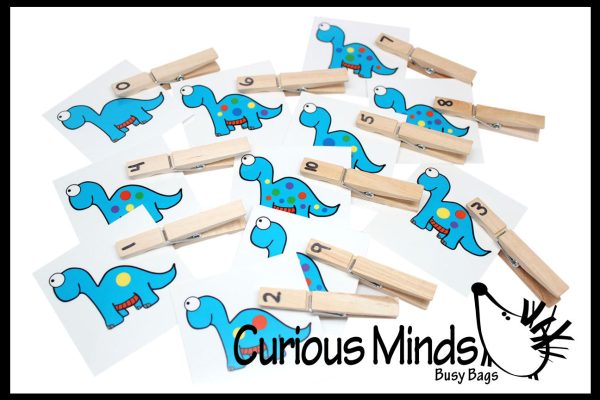 PDF FILE - YOU PRINT - Number Match Busy bag - Dinosaur or Ladybugs For Discount - Image 3