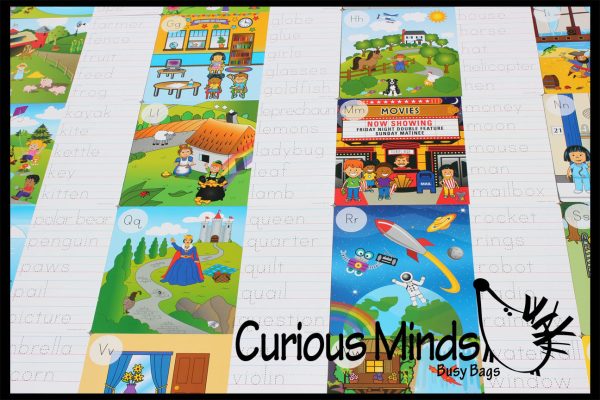 LAST CHANCE - LIMITED STOCK - Alphabet Seek and Find Dry Erase & Wipe Off - Handwriting Tracing Activity Pages - Set of 26 on Sale - Image 5
