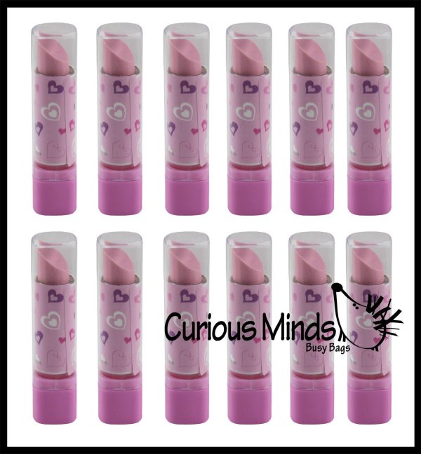 LAST CHANCE - LIMITED STOCK  - Cute and Functional Lipstick Erasers - Twist Up Eraser -  Adorable Girl Novelty Prize on Sale - Image 5