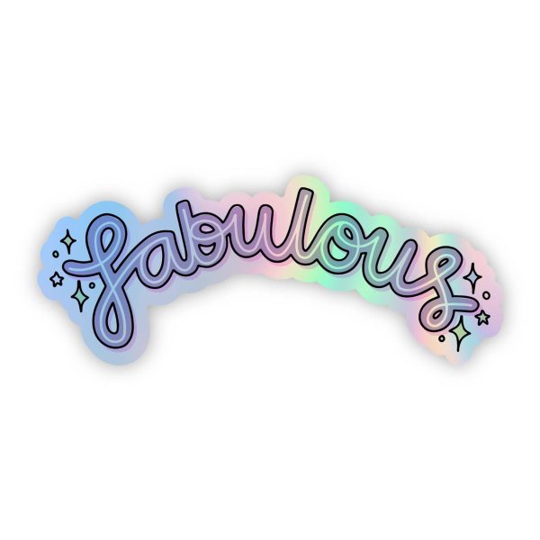 Fabulous  Holographic Sticker - Lettering Online now - Image 2